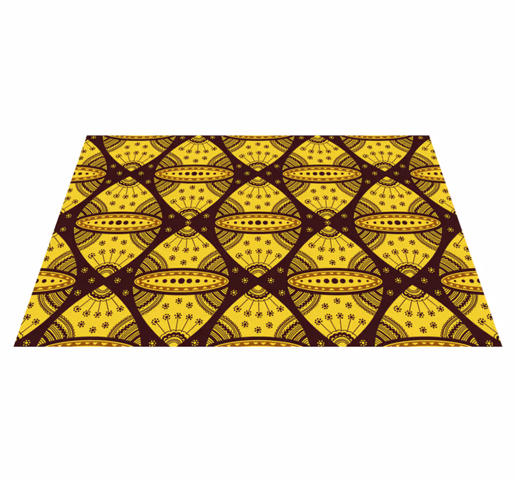 Textured placemats with intricate geometric design - TenStickers