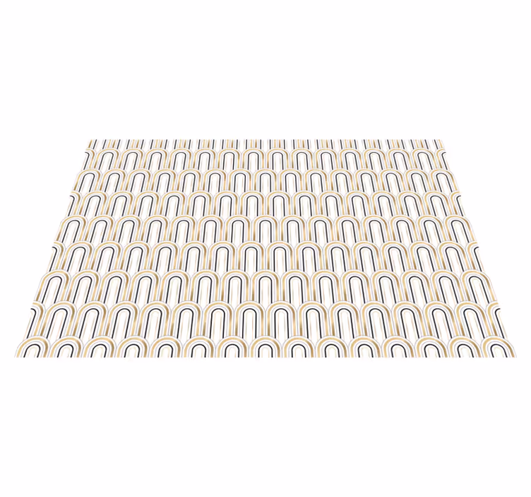 Modern placemats with curved line designs - TenStickers