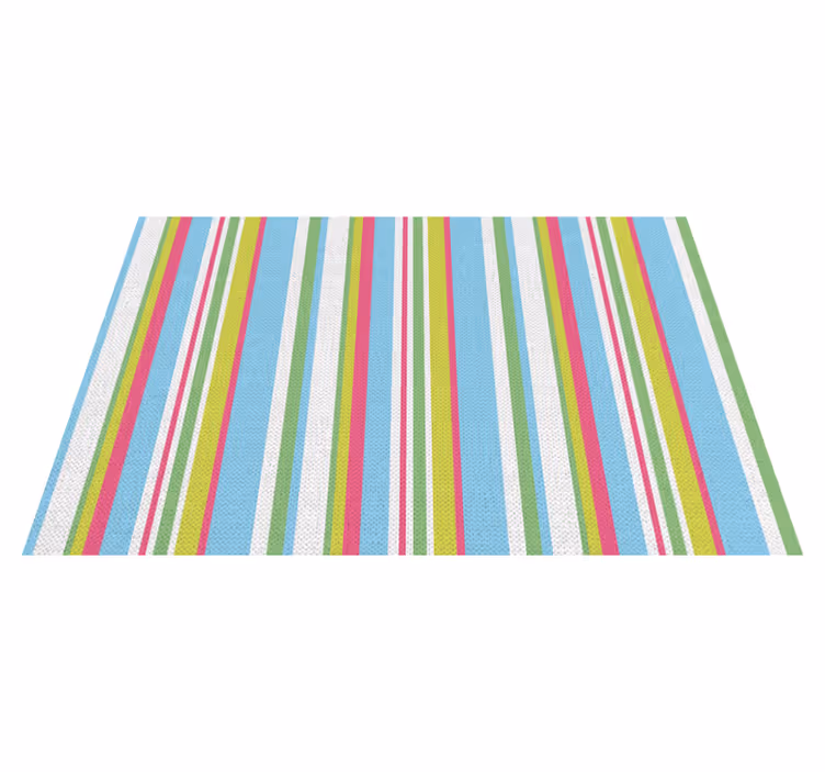 Textured placemats colorful striped surface - TenStickers