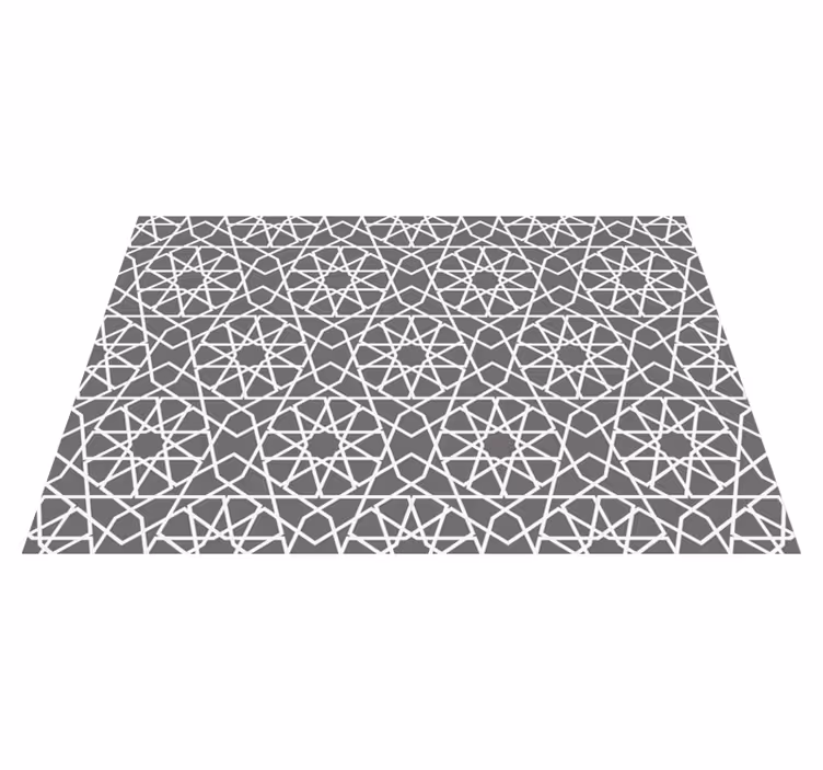 Textured placemats geometric pattern rectangle - TenStickers