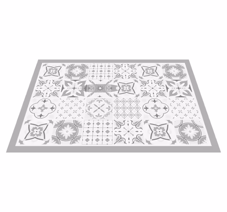 Textured placemats with stylish monochrome designs - TenStickers