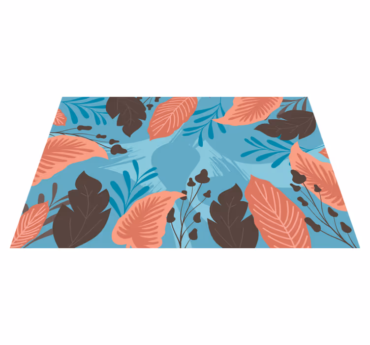 Textured placemats with lively leaf design - TenStickers