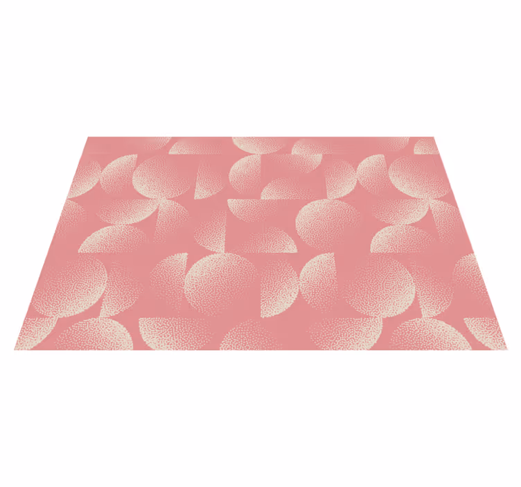 Textured placemats with abstract circular designs - TenStickers