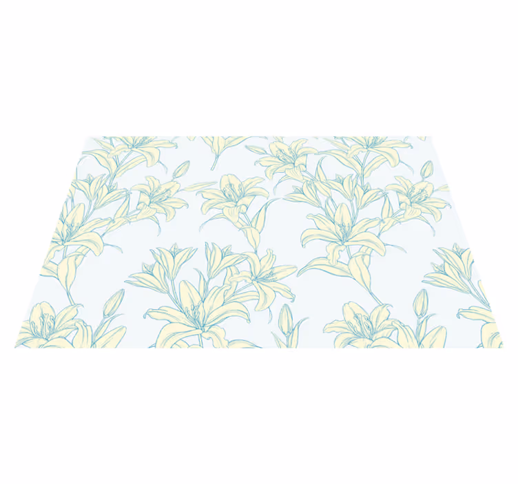 Textured placemats in elegant botanical design - TenStickers