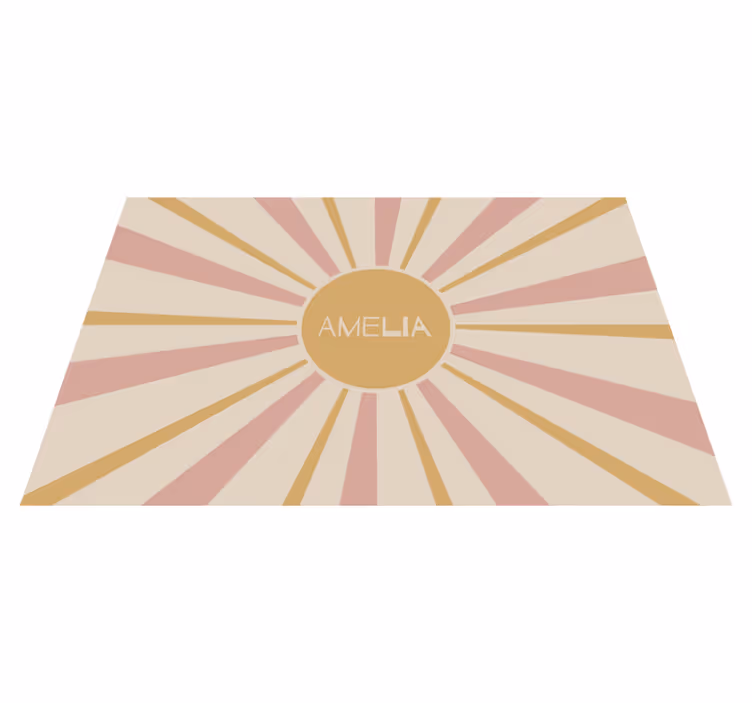 Personalisable placemats sunburst centerpiece - TenStickers