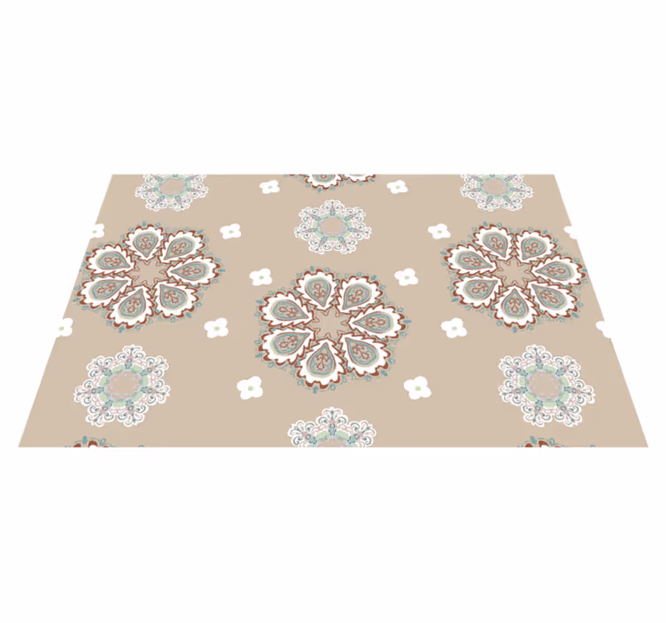 Textured placemats with elegant floral designs - TenStickers
