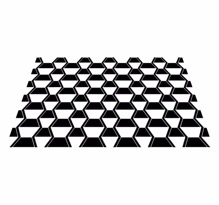 Textured placemats with stylized hexagonal design - TenStickers