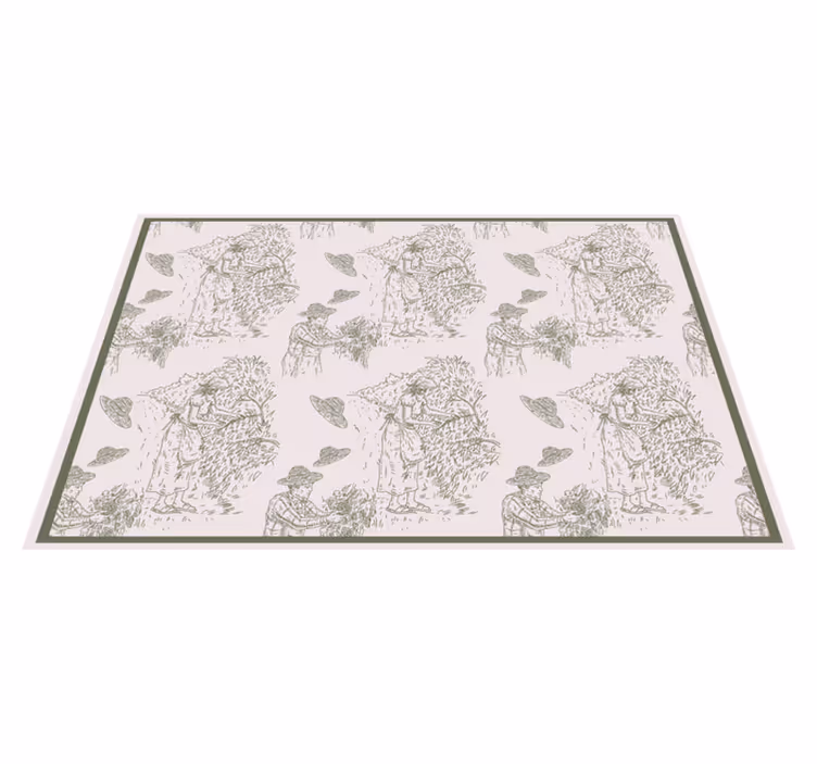 Original placemats harvesting nature scene - TenStickers