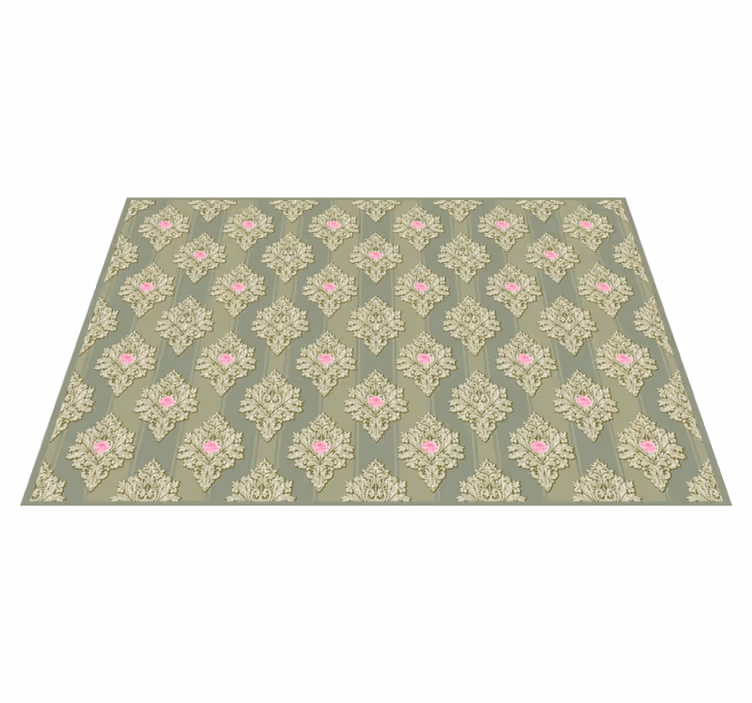 Elegant placemats in floral motif grace - TenStickers