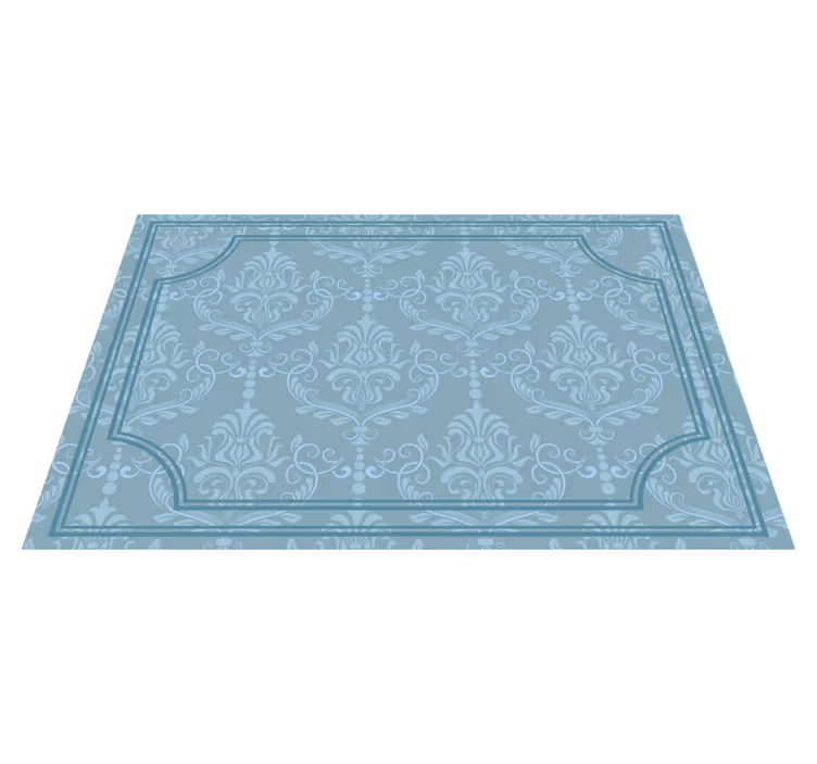 Blue floral baroque elegant placemats - TenStickers