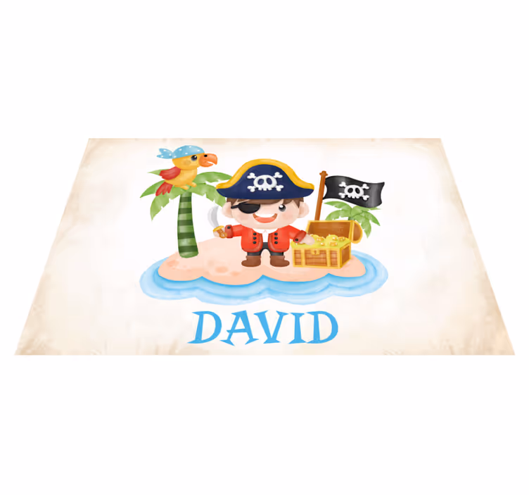 Cartoon pirate Personalised placemat - TenStickers