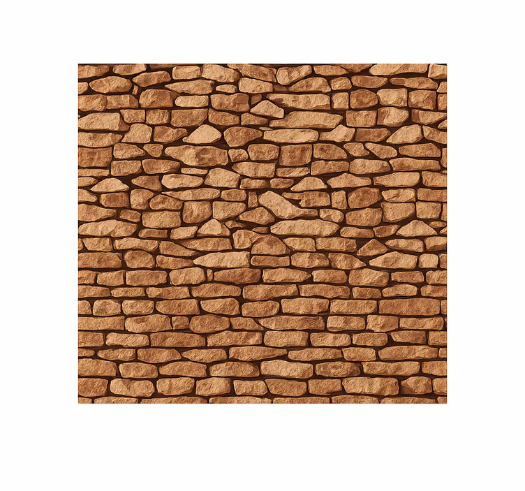 Vintage stone texture living room wall mural - TenStickers