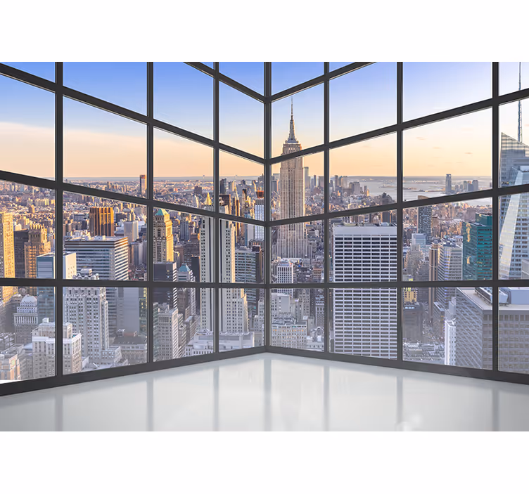 Urban Penthouse View new york wall mural - TenStickers