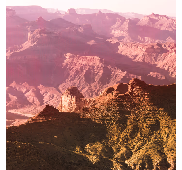 Desert wall mural in grand canyon aesthetic colors - TenStickers