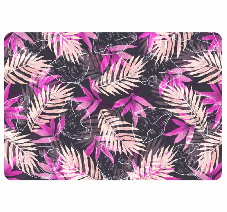 Wall mural jungle exotic flowers - TenStickers