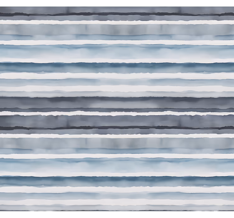 Wall mural bathroom watercolor horizon design - TenStickers