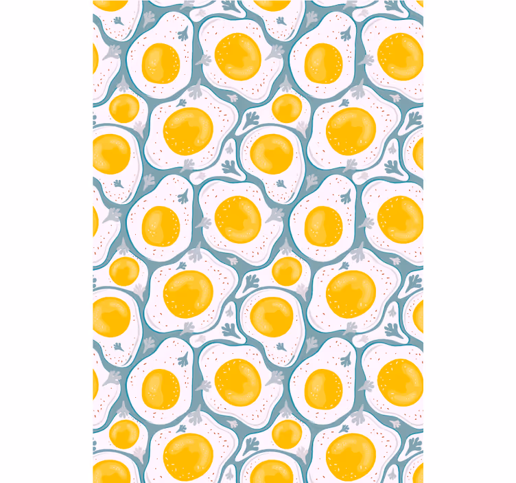 Kitchen wall mural nordic egg design - TenStickers
