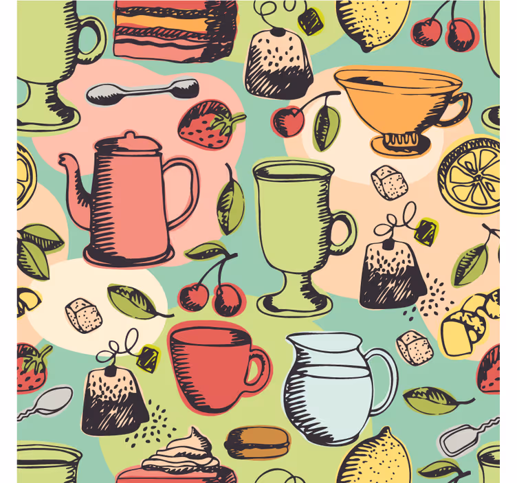 Kitchen wall mural food in the kitchen - TenStickers
