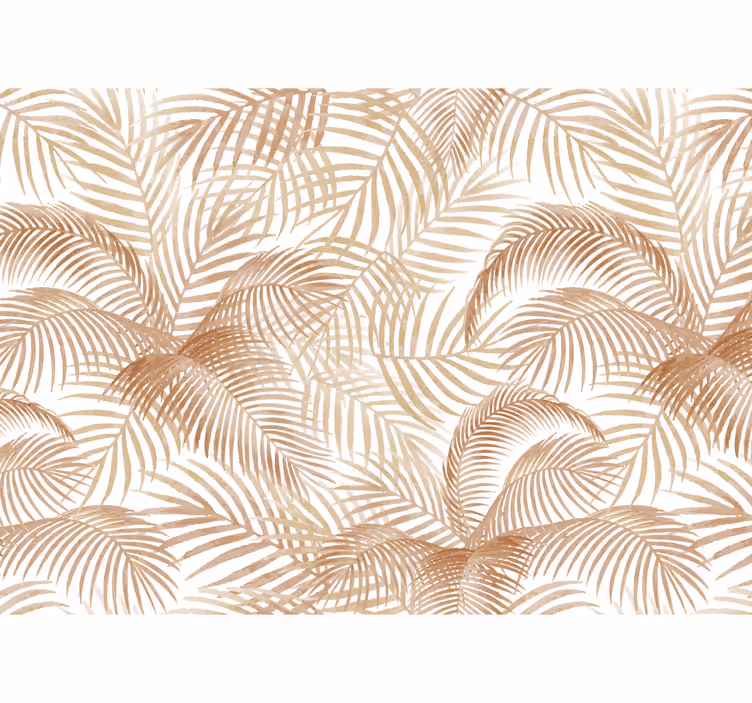 Terracotta wall mural exotic palms - TenStickers