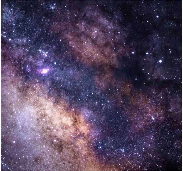 Sky mural wallpaper galaxy night - TenStickers