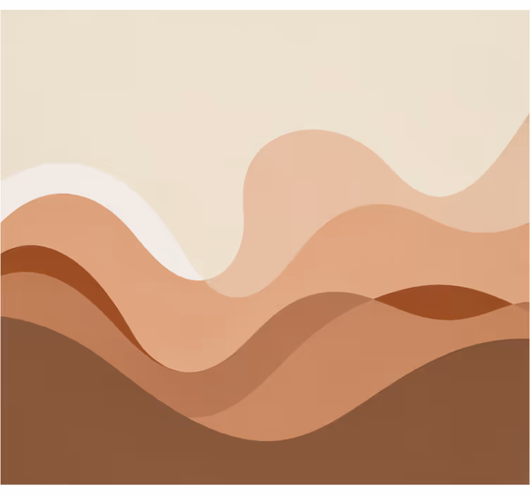 Terracotta other wall mural pattern - TenStickers