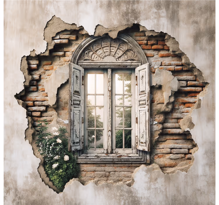 Realistic 3d mural wallpaper - TenStickers
