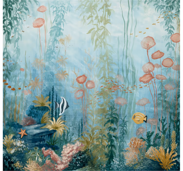 Sea wall mural oceanic realm - TenStickers
