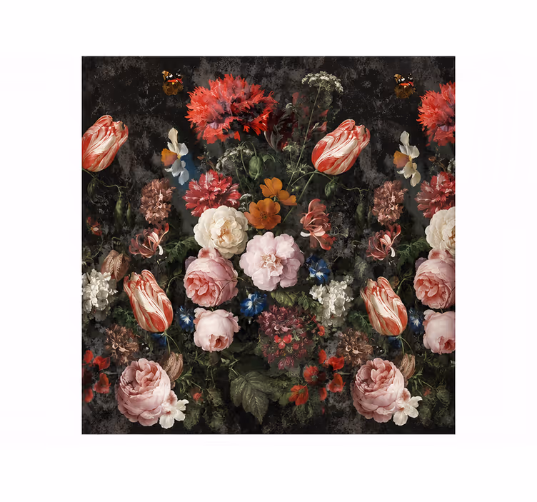 Flowers nature wall mural - TenStickers