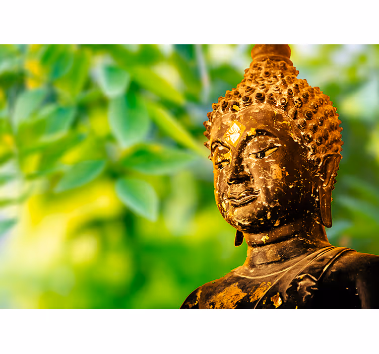 Buddha Face zen photo wallpaper - TenStickers