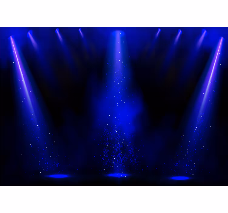 Abstract mural wallpaper spotlight particles effect - TenStickers