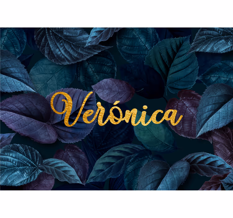 Elegant Leaf Pattern flowers wall mural - TenStickers