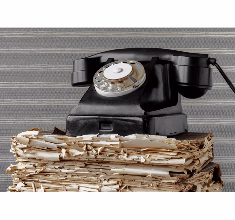 Automotive wall murals vintage telephone classic - TenStickers