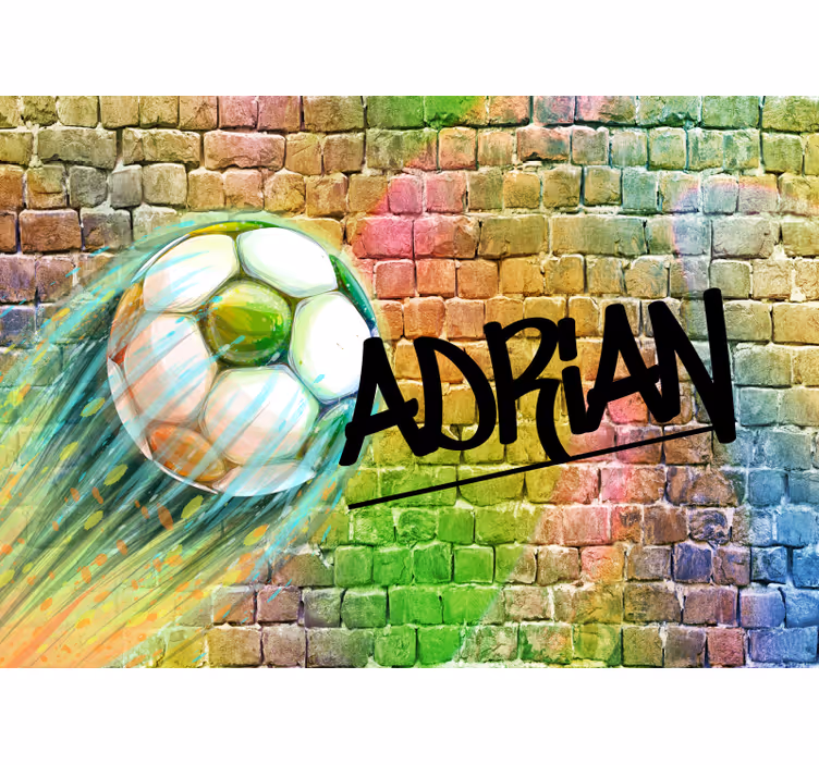 Automotive wall murals soccer ball motion - TenStickers