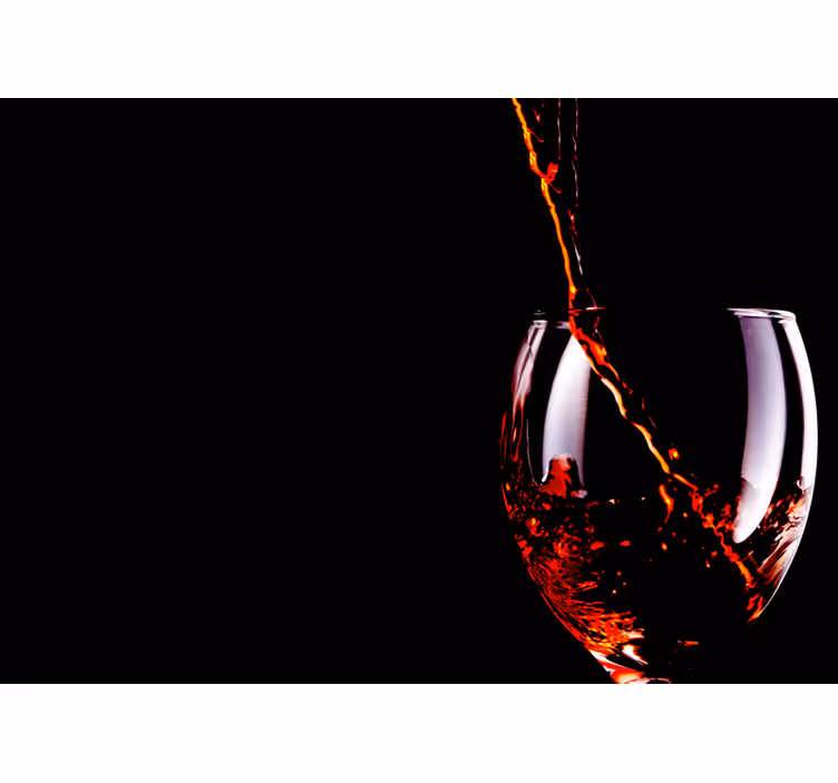 Wall mural music flowing wine splash - TenStickers
