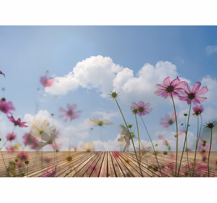 Delicate Floral Blooms flowers wall mural - TenStickers