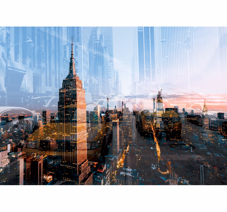 Empire State Skyline new york wall mural - TenStickers