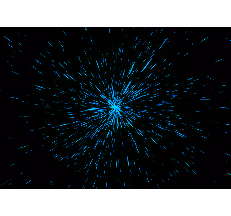 Space wall mural with starburst effect - TenStickers