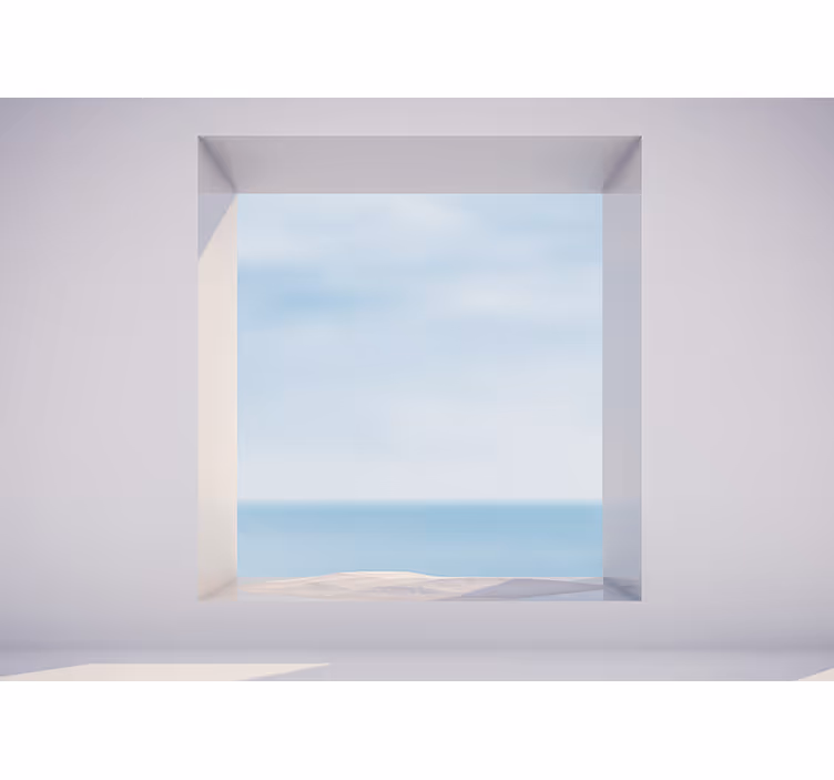 Landscape wall mural tranquil seaside view - TenStickers