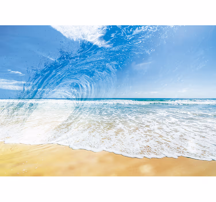 Sea wall mural ocean wave splash - TenStickers