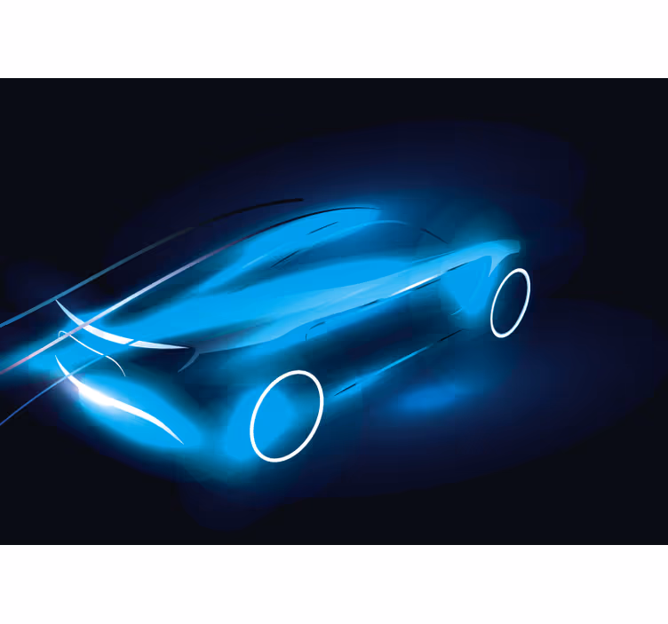 Futuristic Car Design automotive wall murals - TenStickers