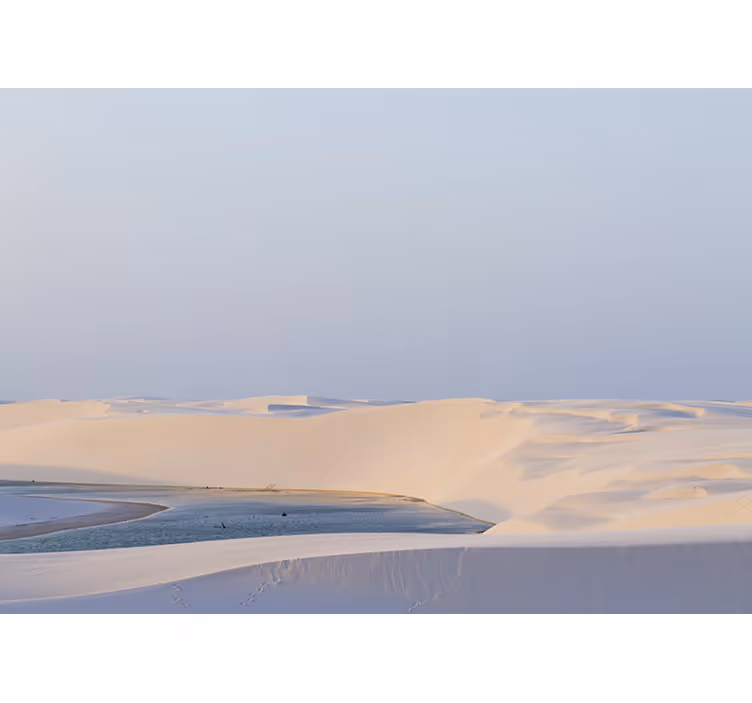 Desert wall mural tranquil desert hills - TenStickers