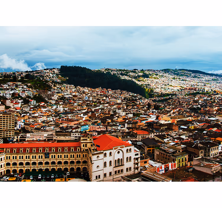 Andean Cityscape View wall mural city - TenStickers