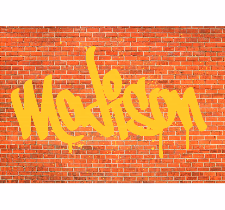 Graffiti Text Art urban art wall mural - TenStickers