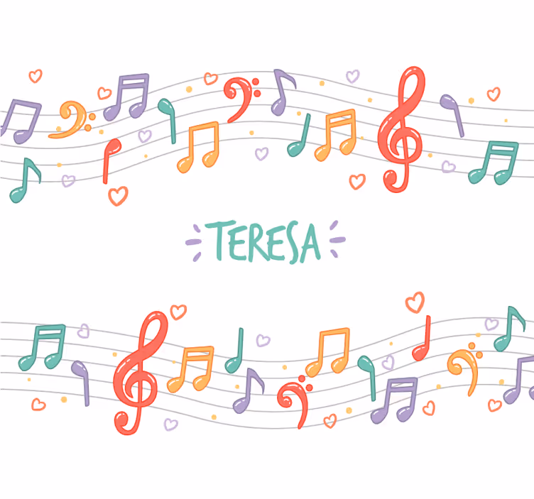 Wall mural music musical notes melody - TenStickers
