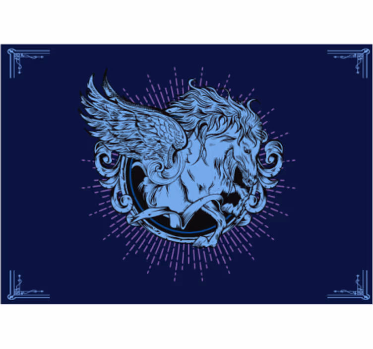 Wall mural lion winged lion emblem - TenStickers