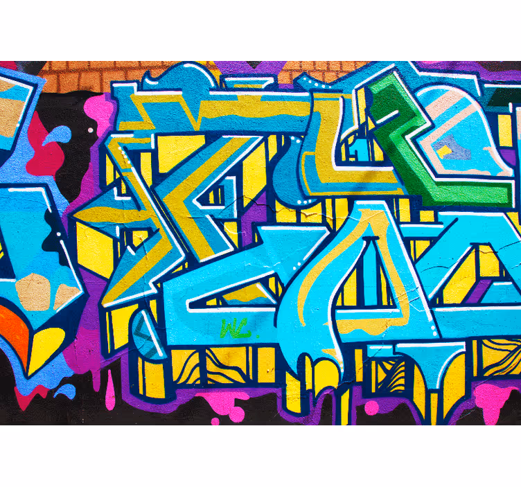Urban art wall mural vibrant urban expression - TenStickers