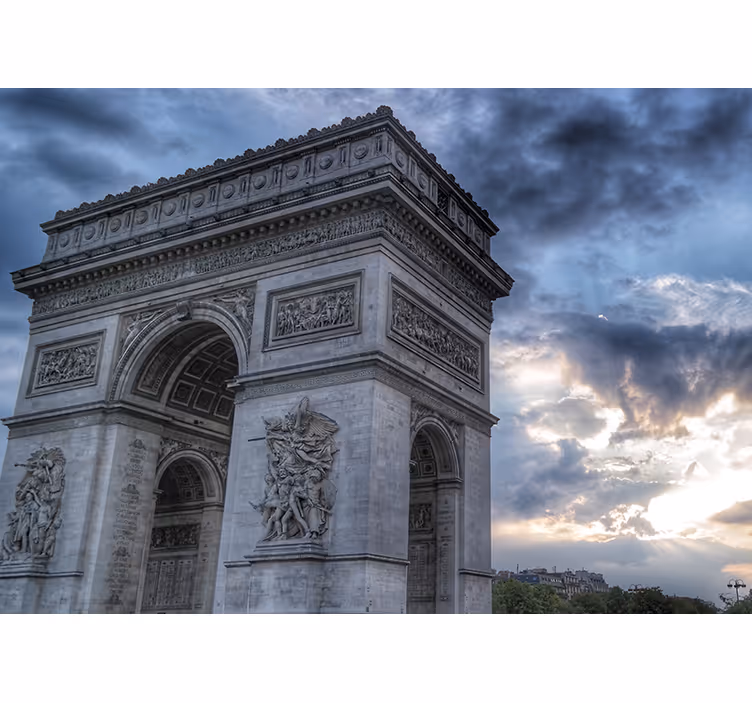 Arc de Triomphe View wall mural paris - TenStickers