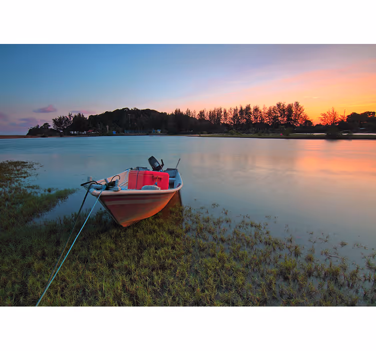 Tranquil Water-Based Scenery landscape wall mural - TenStickers