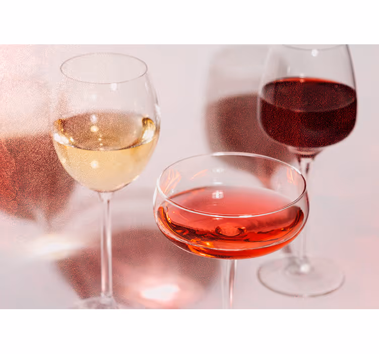 Wall mural music elegant wine glasses - TenStickers