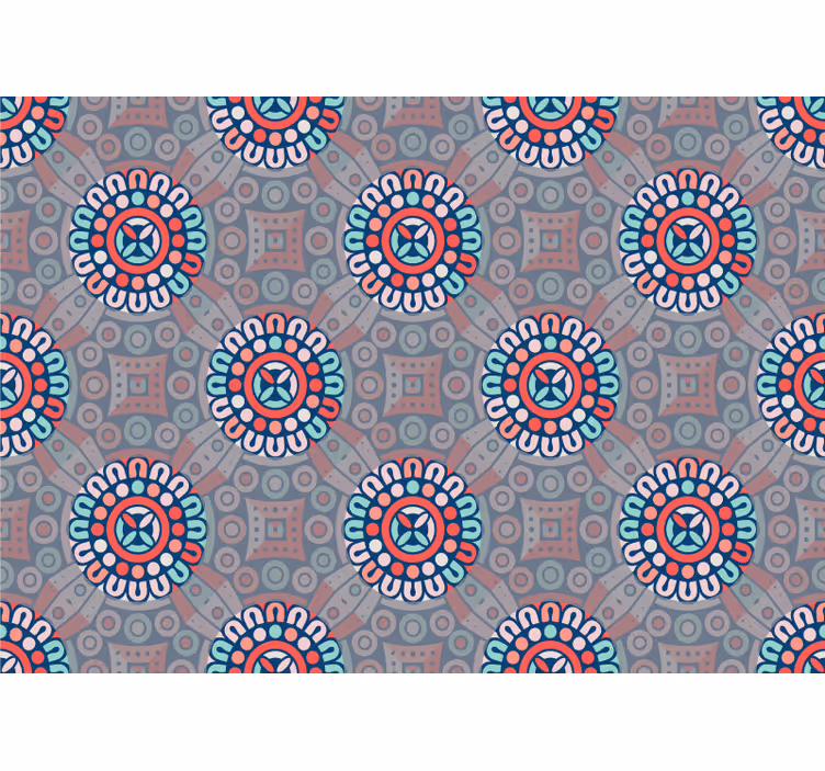Geometric Floral Patterns other wall mural pattern - TenStickers